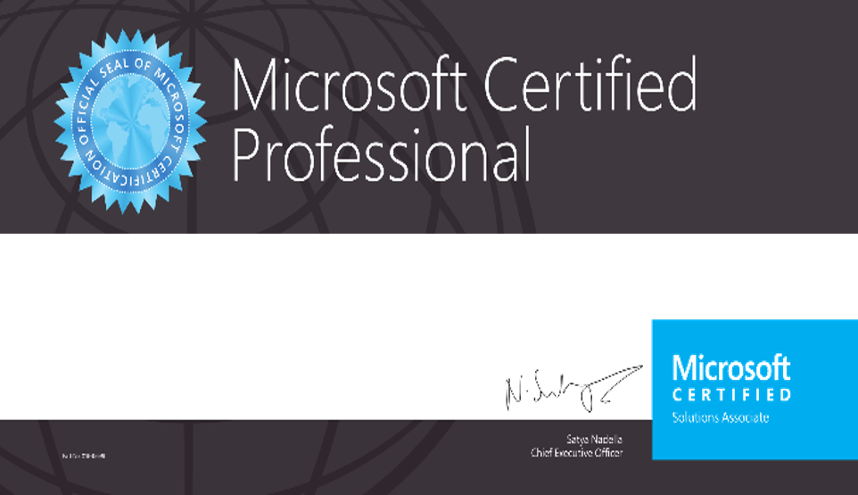 Microsoft Certificate