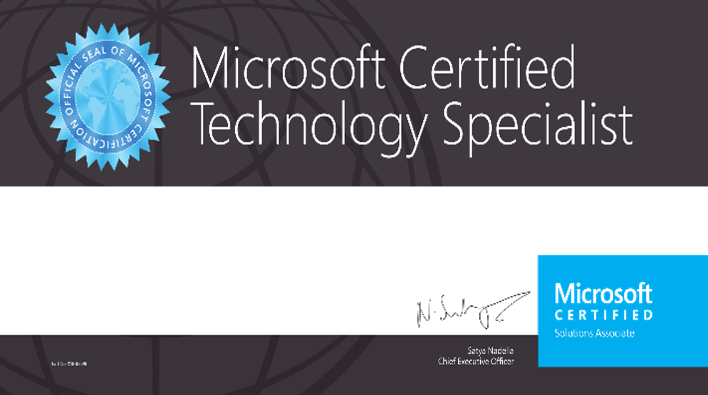 Microsoft Certificate